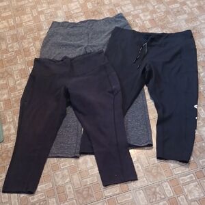 VOGO Athletica  Women's Black and Gray Leggings Size XXlarge